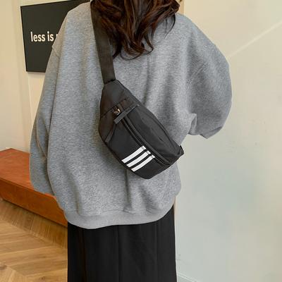 Brusttasche, Herren- und Damen-Multifunktions-Hüfttasche, neue einfarbige Canvas-Tasche im Werkzeugstil, Umhängetasche.