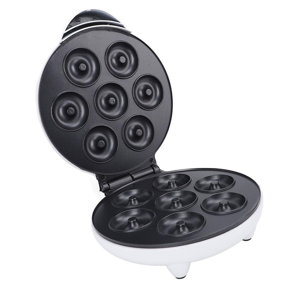Mini Donut Maker 7 Holes SUS Aluminum Nonstick Electric Donut Maker Machine for Home Breakfast
