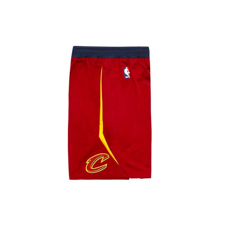 Nike NBA Cleveland Cavaliers Authentic Player Edition Moisture-Wicking Loose-Fit Mid-Rise Basketball Shorts Men Bottoms Team-Red 866375-677