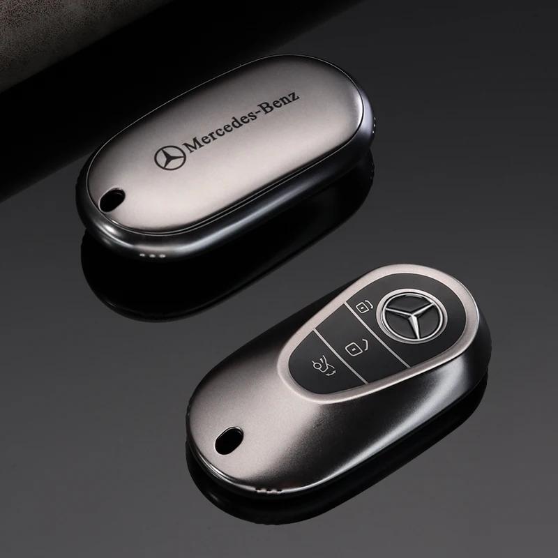 PU Car Key Case Cover Shell Fob For Mercedes Benz A B C E Class GLS GLA GLK GLC CLS CLA AMG W204 W205 W212 W463 W176 Keychain PD1