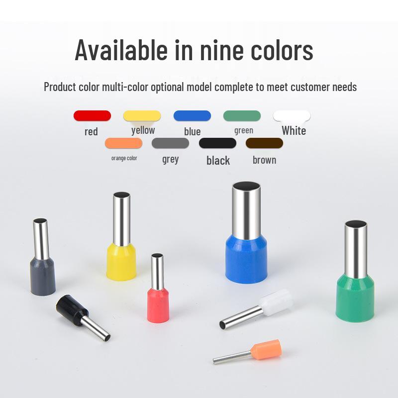 Cold-Pressed Wire Tube Terminals VE0508, 7508, 1008, 1508, 2508, 4009, 6012 Specifications