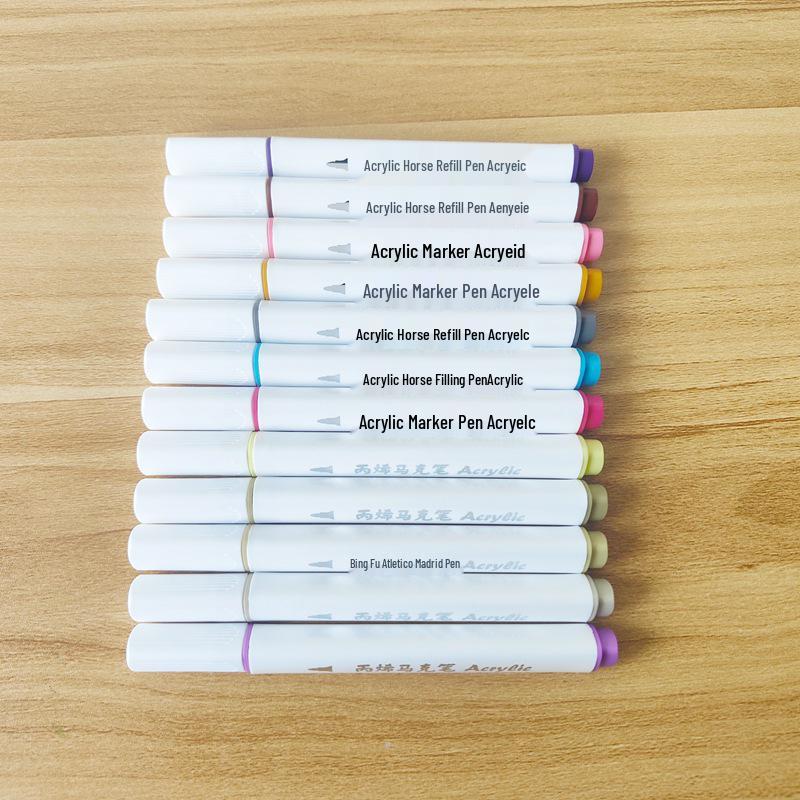 60-Color Acrylic Marker Set with Posture-Correcting Tripod Grip for Kids' Art, Journaling, and Coloring