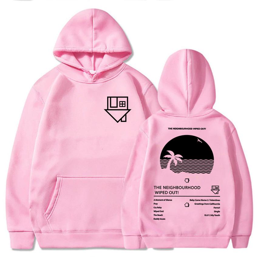Album Wiped Out Felpe con Cappuccio da Stampa Felpe della Band del Quartiere Pullover con Cappuccio a Manica Lunga Abbigliamento Donna Uomo Sudaderas