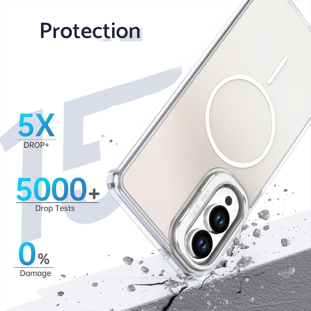 For Samsung Galaxy S25 Edge Case Compatible with MagSafe TPU+Acrylic Gradient Phone Cover with Kickstand