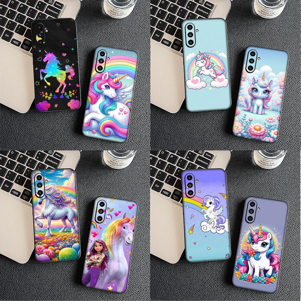 Protective Cover Unicorn Cartoon Horse for Apple iPhone 16 15 14 11 Pro Max 6 7 8 Plus + SE2 SE3 SE 2022 2020 8+ Phone Case