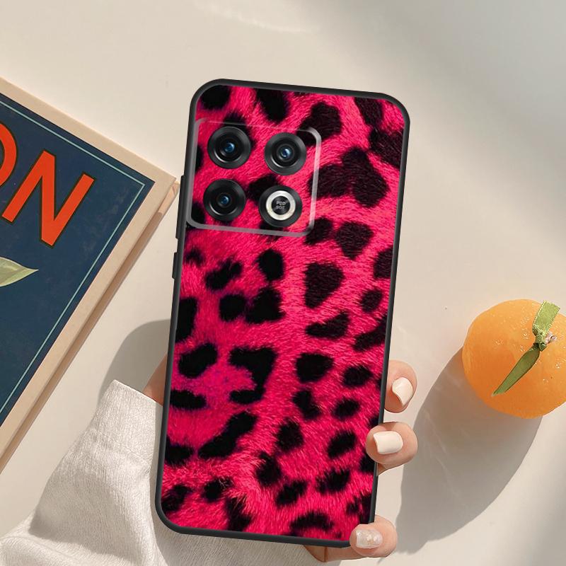 Coque Animale Colorée à Motif Léopard Pour OnePlus 12R 13R 13T 10R 15 13 12 11 10T 8T Nord CE 4 3 2 Lite N20 N30 Nord 5 Cover
