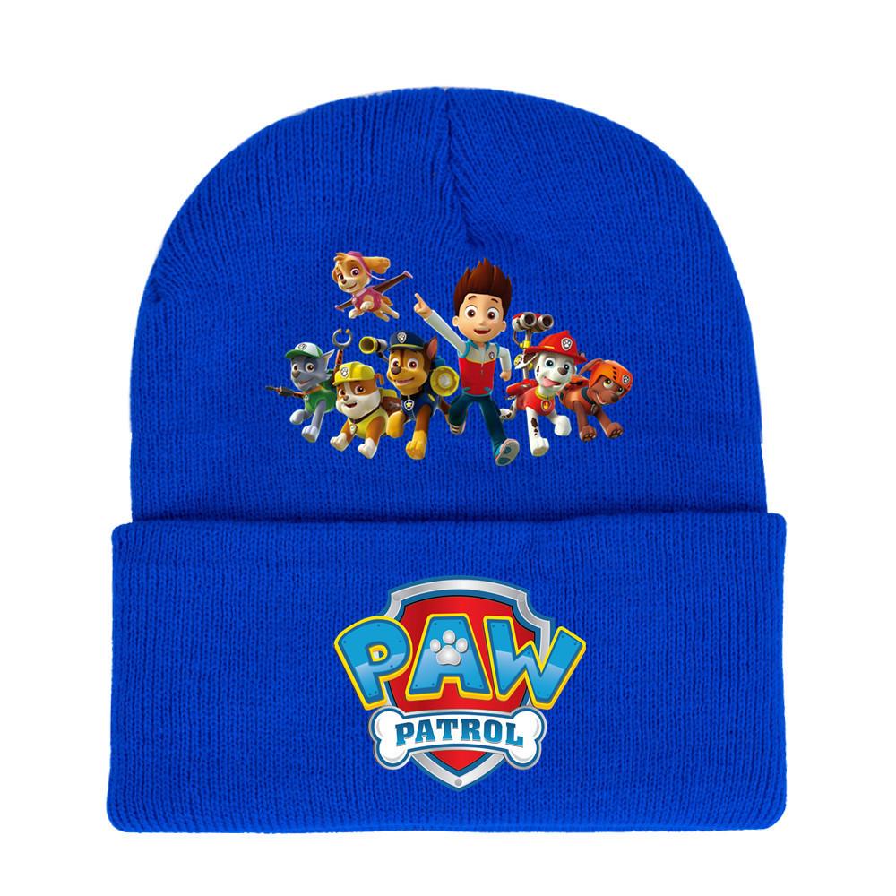 Paw Patrol Unisex Knitted Hat: 2024 Autumn/Winter Trendy Outdoor Warm Knit
