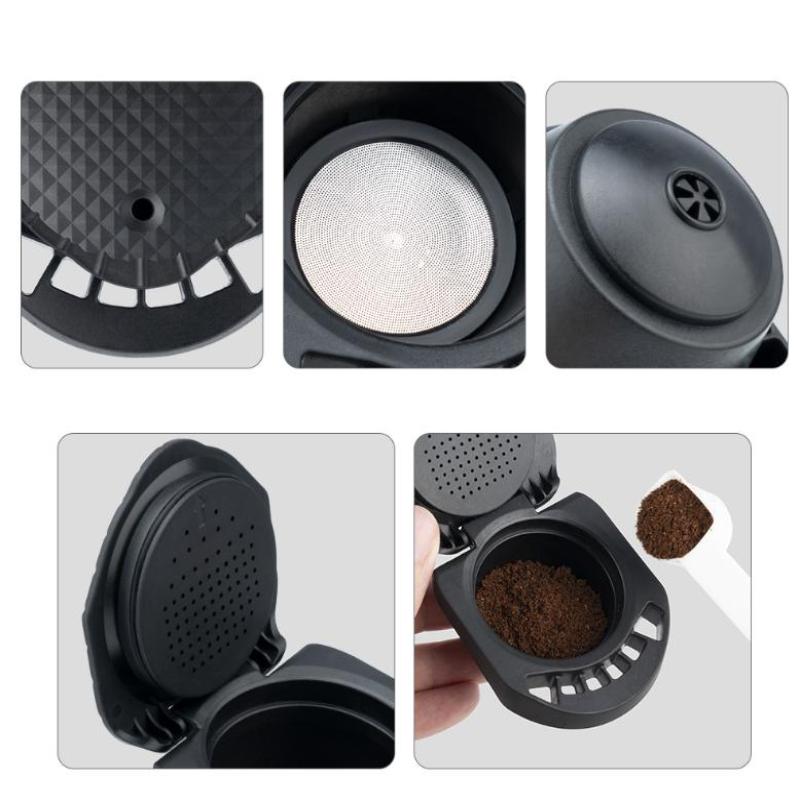 Adattatore Capsula Riutilizzabile Per Dolce Gusto Adattatore Capsula Caffè Ricaricabile Convertitore Capsule Caffè Supporto Riempimento Polvere di Caffè