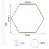 1set Heavy Duty Plant Trellis Kit Climbing Chain Lattice DIY Garden Decor For Vines Hexagon Ring Plant Support Stand With Hooks
