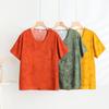 Camiseta Jacquard de Algodão e Viscose com Manga Curta para Mulheres – Casual com Caimento Solto – Verão 2025