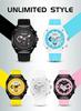 Men's Chronograph Quartz Watch Octagonal Case Waffle Dial Date Display Waterproof Silicone Strap Sports Wristwatch