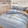 Milk Velvet Bed Four-piece Bed Single Suitbed Bedding Small Bear Model Princess Style Home Bedding