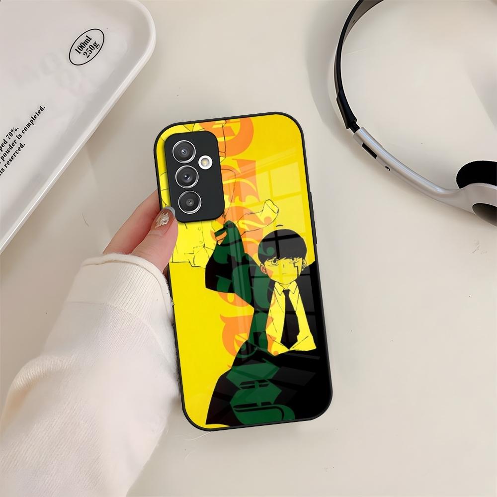 Mashle Magic And Muscles Phone Case Glass For Samsung S24 S26 S23 S20 S25 S21 S22 Ultra Fe Plus A05 A06 A16 A26 A36 A56 Coque