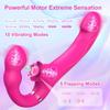 Remote Control Double Ended Dildo Vibrator 5 Flapping 10 Vibrating Vagina G Spot Stimulator Lesbian Sex Toys for Woman Couples