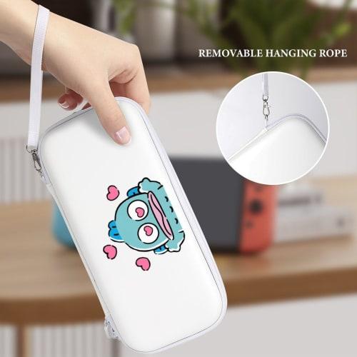 Witch Hangyodon Case/Romper for Switch/Switch OLED Models, Waterproof, Dustproof, and Stain-Resistant, Holds 15 Game Cards, Shockproof, and Includes S