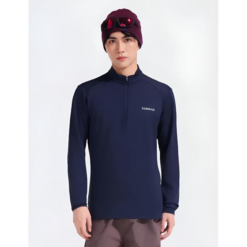 Toread Men s Quick-Dry Long-Sleeve Stand-Up Collar T-Shirt XXL