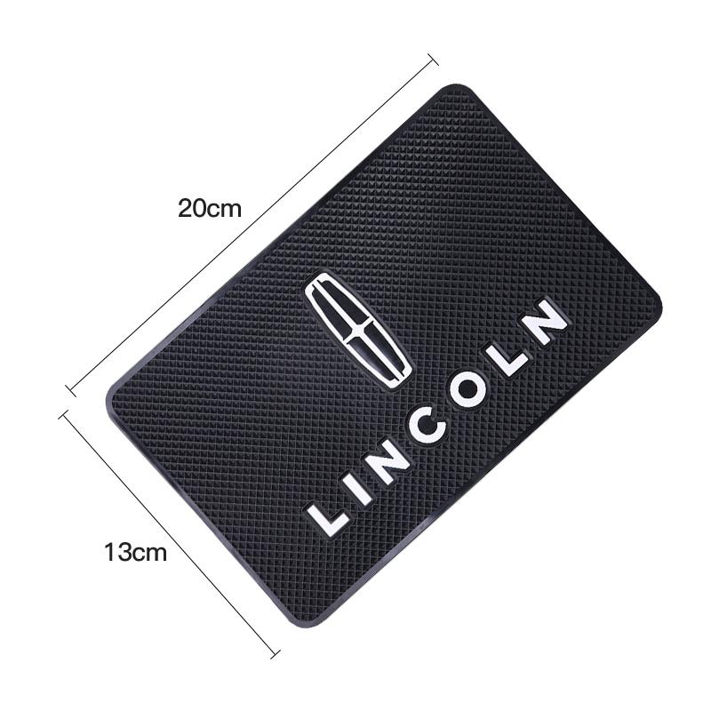 Car Dashboard Silicone Non Slip Mat Phone Holder Anti-skid Pads For Lincoln Navigator Continental Nautilus Aviator MKZ MKX MKC swtt5