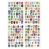 200 Watercolor Stickers: English Letters, Numbers & Symbols for Student Notebooks & DIY Crafts