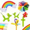 40/80/120pcs Long Balloons Wiht Pump Twisting Balloon Thickening Modeling Long Magic Balloons for Animal Model Weddings JXB