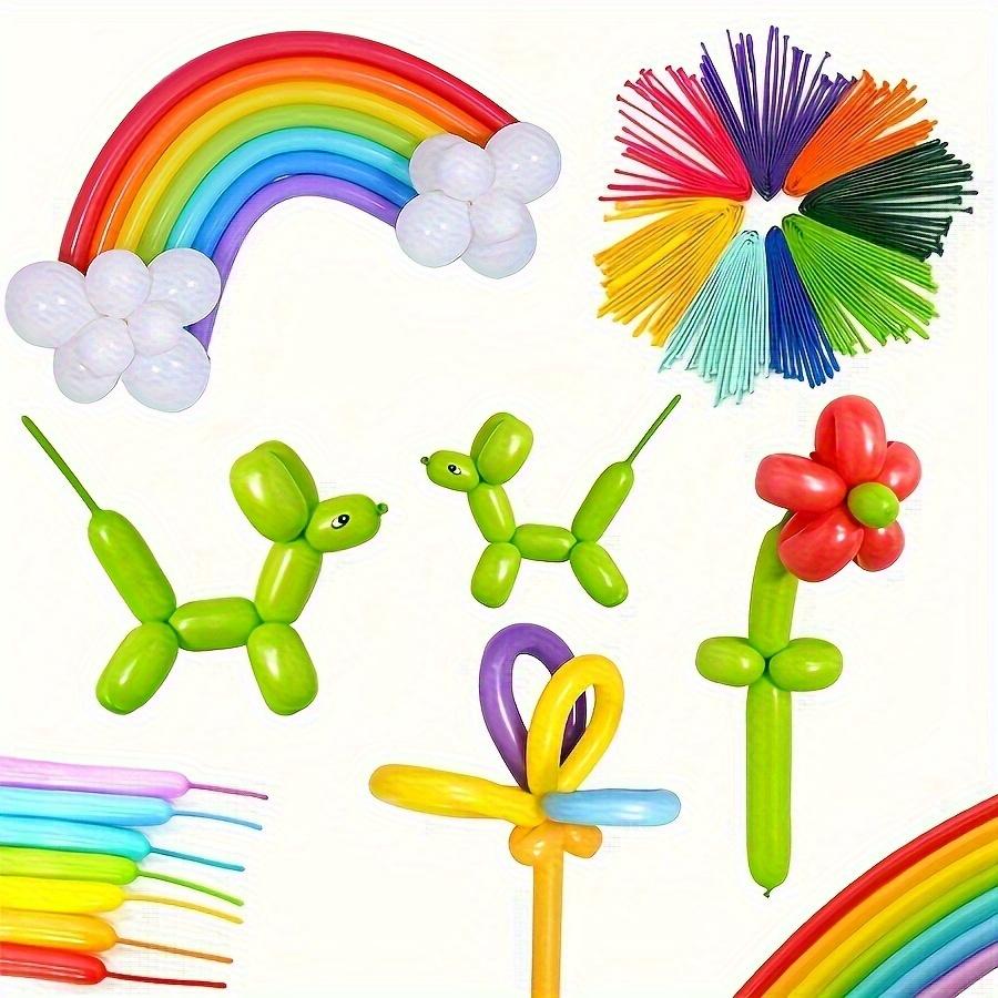 40/80/120pcs Long Balloons Wiht Pump Twisting Balloon Thickening Modeling Long Magic Balloons for Animal Model Weddings JXB