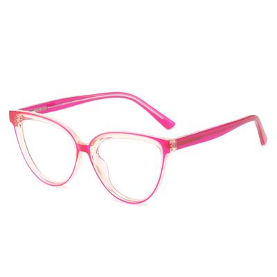 Retro Glasses, Cat'S Eye Ferrule Glasses Frame Decoration Classic Flat Glasses Women
