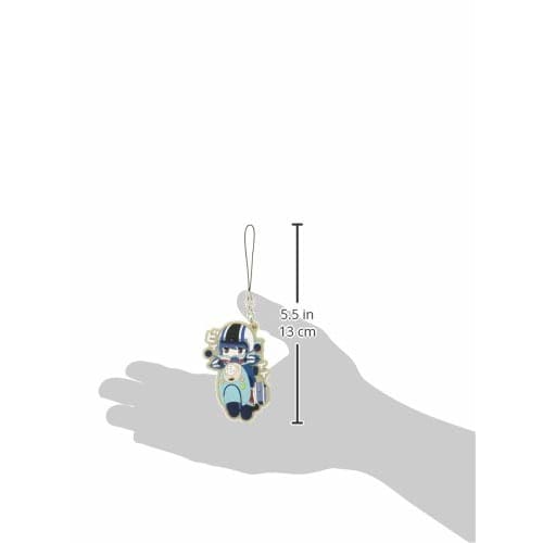 Groove Garage Yurucamp [Chara Ride] Rin on Scooter Rubber Strap