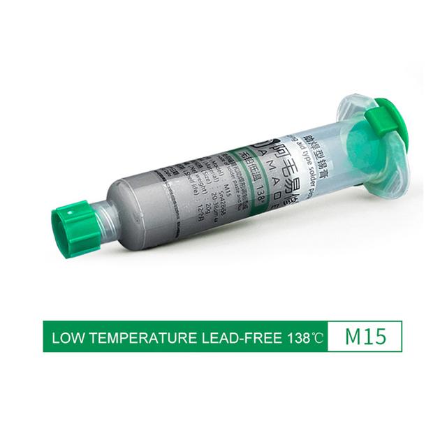 Pâte à Souder 20g 183°C Sn63 En Seringue + Aiguilles Et Piston - Neuf