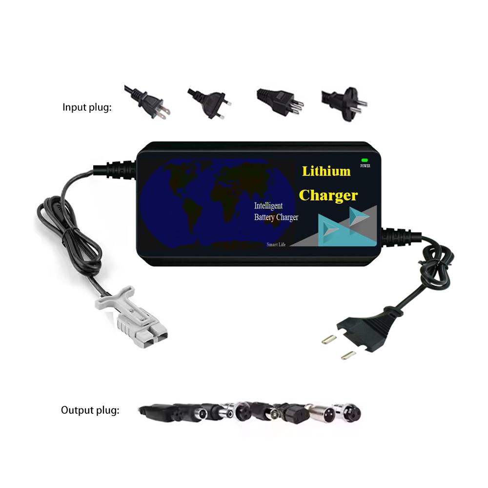 High-quality 48V8a Lithium Lifepo4 NMC Electric Motorcycle Ebike Charger Ccc Ce Certified Electric Scooter Battery Charger EU чёрный