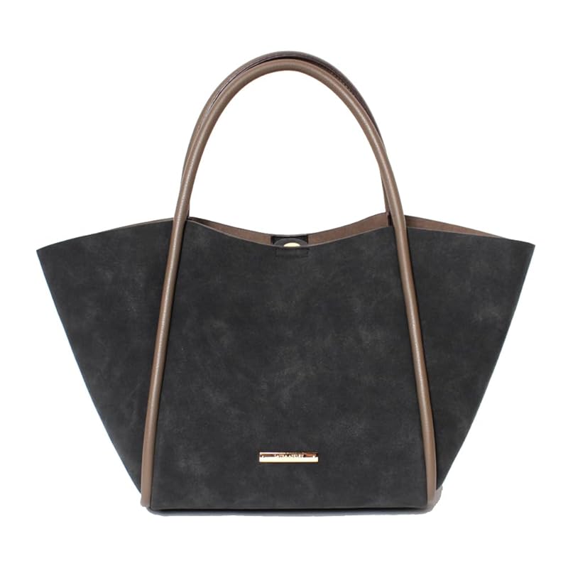

[Laura Ashley] Canterbury Suede look tote bag With bag-in-bag ILGC-01 [With Novelty] ladies ILGC-01-amazon black