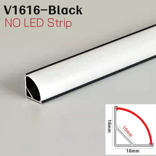 

5/10 шт. 8x8 мм Ультратонкий алюмінієвий профіль для LED стрічки, V-подібний канал, молочний полікарбонатний розсіювач, тримач для шафи, полиці, світлова планка 0.5mx10pcs
