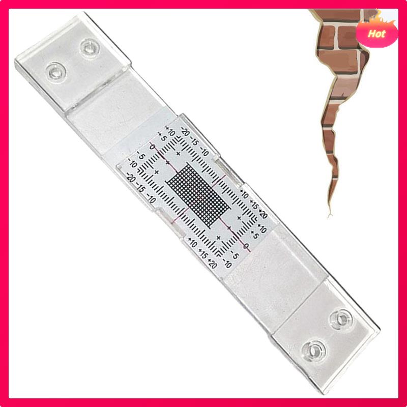 

Crack Monitoring Record, 6Pcs Crack Measurement Tool, Crack Width Gauge, Clear Acrylic Corner Crack Comparison Caliper прозорий