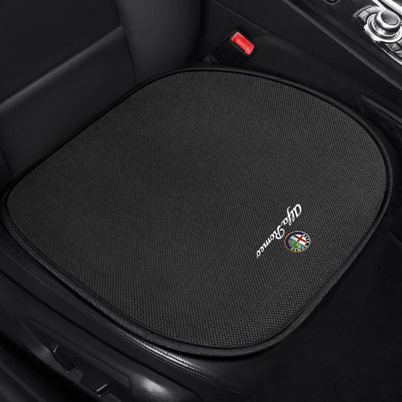 Keychain Car Seat Blcak Cushion Breathable Protector Pad Auto Interior For Alfa Romeo 159 166 Spider Giulia Giulietta 156 Mito