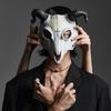 Antelope Sheep Horn Mask Cosplay Animal Headwear Gothic Bloody Skull Steampunk Halloween Carnival Masquerade Costume Props