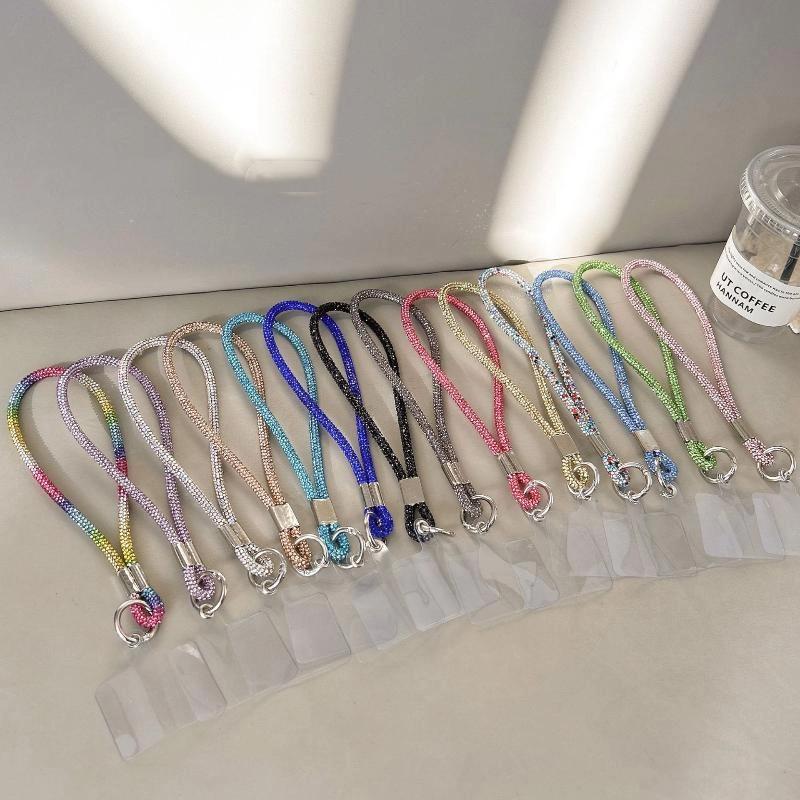 Glitter  Phone Lanyard Diamond  Phone Wrist Straps Keychain Hanging Anti-Lost Rope