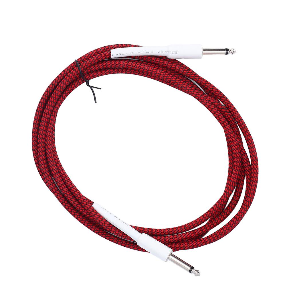 1 4 Inch Instrument Cable 10ft 6.35mm Mono Male to 6.35mm Mono Male Straight Plug Guitar Cable
