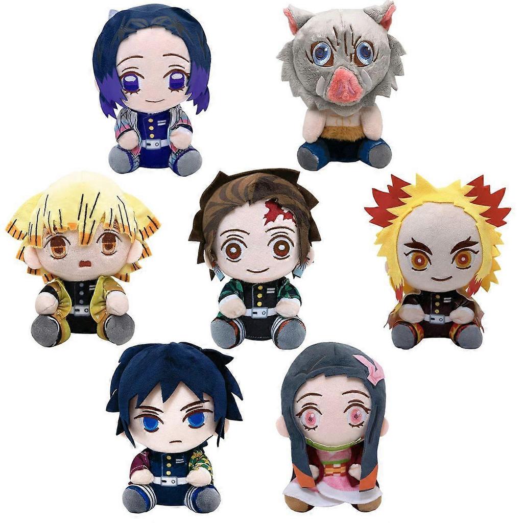 Demon Slayer Kamado Tanjirou Plush Toy Agatsuma Zenitsu Plushies Doll Kids Gifts 20cm
