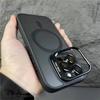 For iPhone 15 Pro Max Luxury Magsafe Magnetic Matte Phone Case For iPhone 11 12 13 14 16 Plus Lens Holder Stand Protective Cover