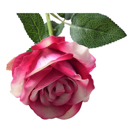 Artificial Rose Flower Realistic Long Stem Fake Silk Rose Bouquet for Party Home Wedding Centerpiece Office Table Decor