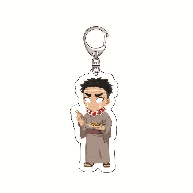 Anime Demon Slayer Acrylic Keychain Tanjiro Zenitsu Creative Accessory Charm Charm Decor Gift for Fans Collection