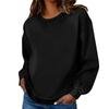 Women's Fashionable Color Long Sleeved Sports Casual Pullover Sweatshirt Top
