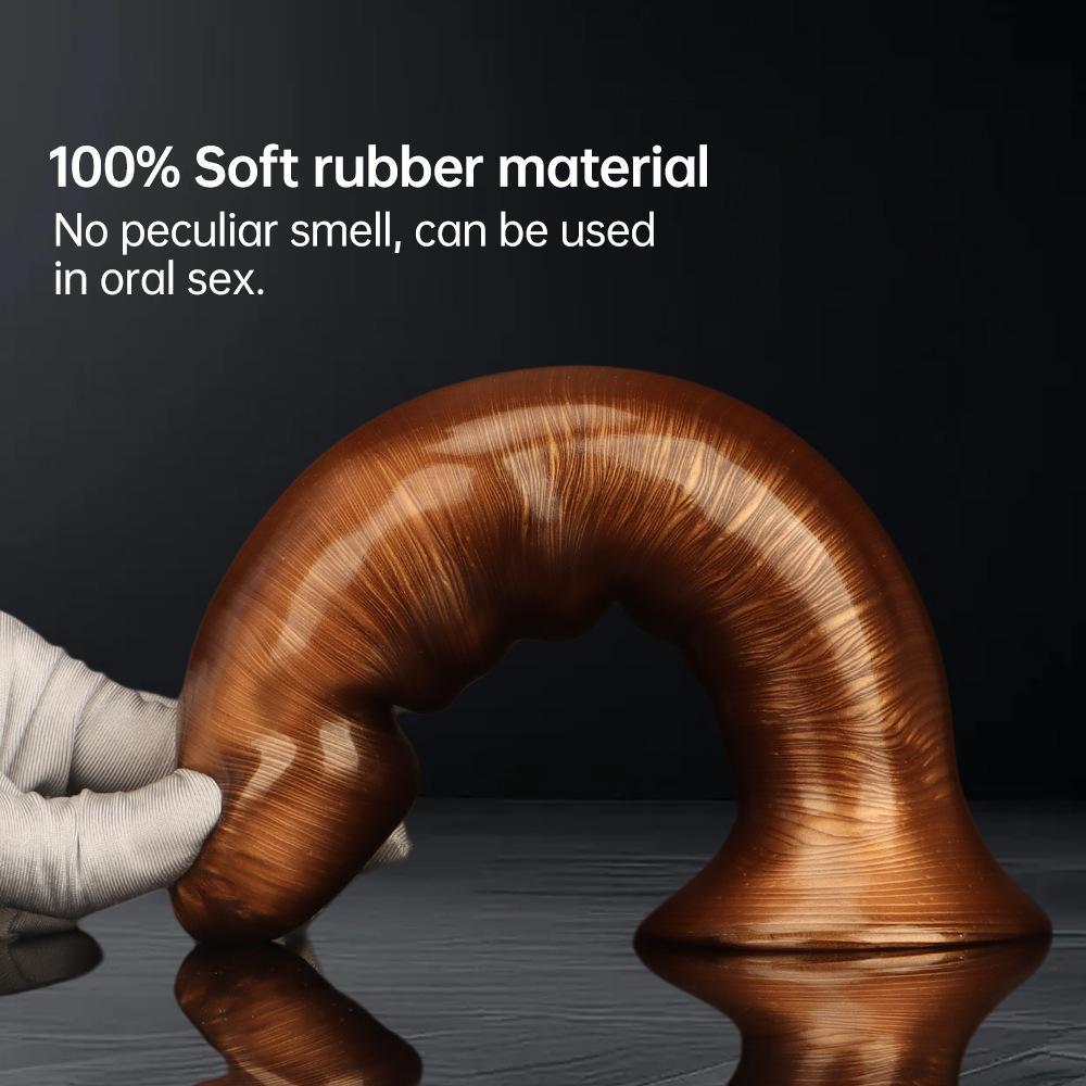 Mixed Color Curved Head Dildo Large Size Butt Plug Anal Dilator Masturbator Sex Toy 18+ Realistic Penis Big Dick