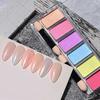 Aurora Nail Art Powder Shiny Non-Floating Colorful Powder Chrome Mirror Flake Decoration for Manicure