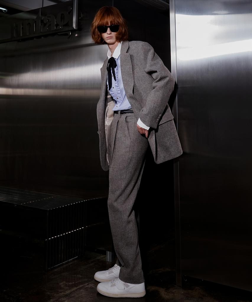 UNTAGE Wool Tweed Trousers (Unisex)_Uth-Fp51