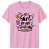 Just A Girl Who Loves Baking Unisexs TShirt Cupcake Baker Hobby Birthday