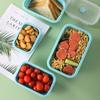 Faltbarer Lebensmittelbehälter aus Silikon in 4 Größen, tragbare Bento-Behälter, Lunchbox, Mikrowellengeschirr, Heimküche, Aufbewahrung von Lebensmitteln im Freien
