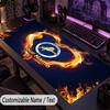 Large Mouse PadMonaco FC Custom Name Text Personalized Desk Mat Non Slip Gaming Pad