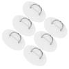 6 Stück Aufblasbares Boot Kajak D-Ring Pad Patch Marine Feste Schnalle mit Elastischer Bungee-Kordel(Weiß )