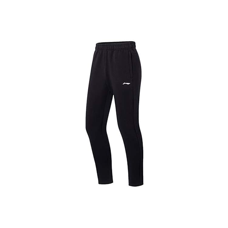 Li-Ning Logo Straight Sweatpants Black Men s AKLS681-4 XXXL