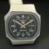 GENUINE VINTAGE SEIKO 5 AUTOMATIC 7009A JAPAN MENS BLACK DIAL WATCH A702397-5 R124-a702397