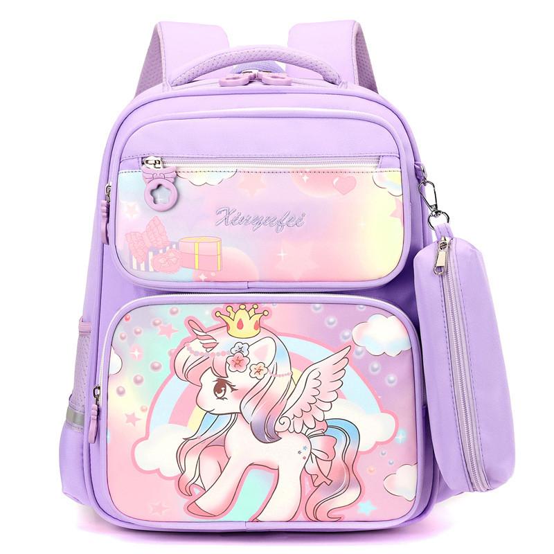 Adorable Cartoon School Backpack For Kids With Cinnamon Dog Melody Kuromi Design